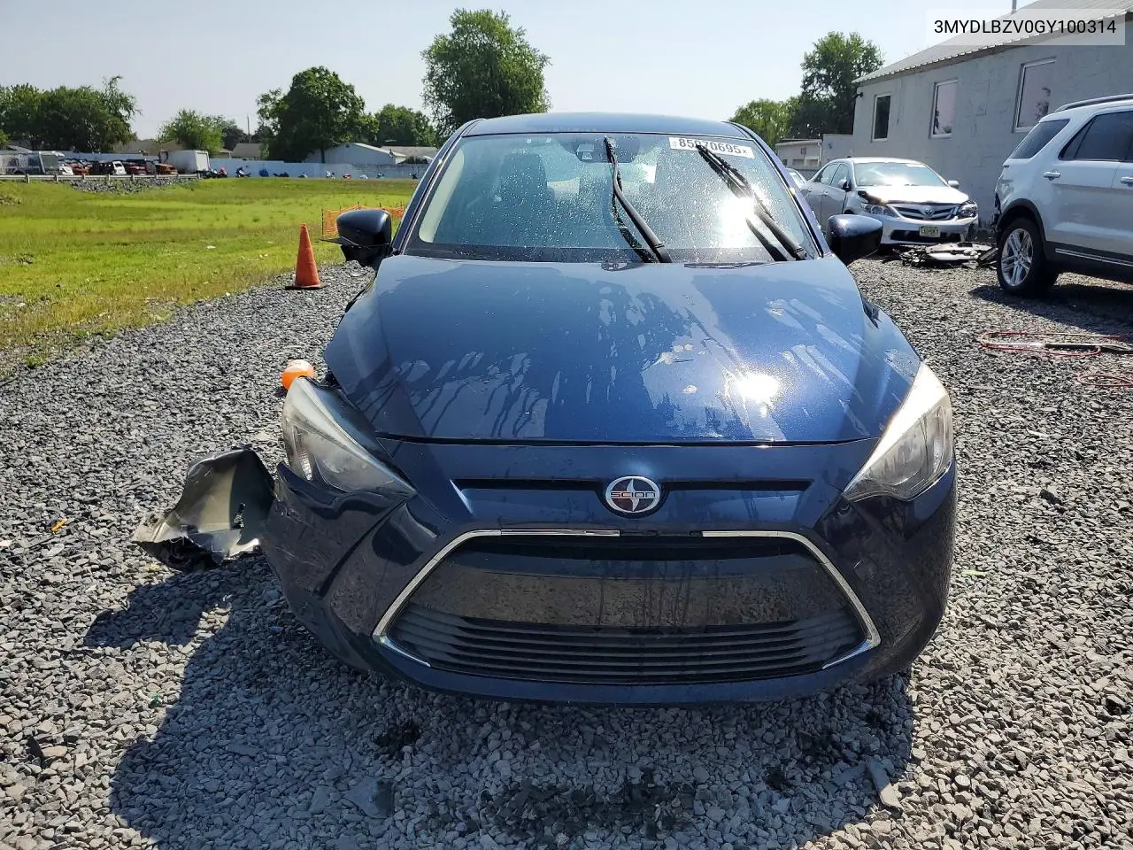 2016 Scion Ia Base VIN: 3MYDLBZV0GY100314 Lot: 85970695