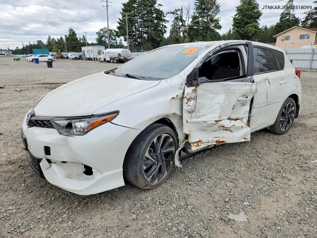 2016 Scion Im Base VIN: JTNKARJE8GJ518099 Lot: 55633126