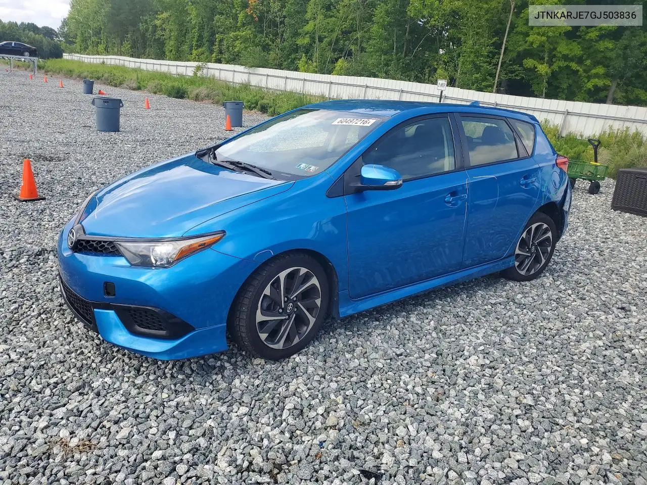 2016 Scion Im Base VIN: JTNKARJE7GJ503836 Lot: 60497216