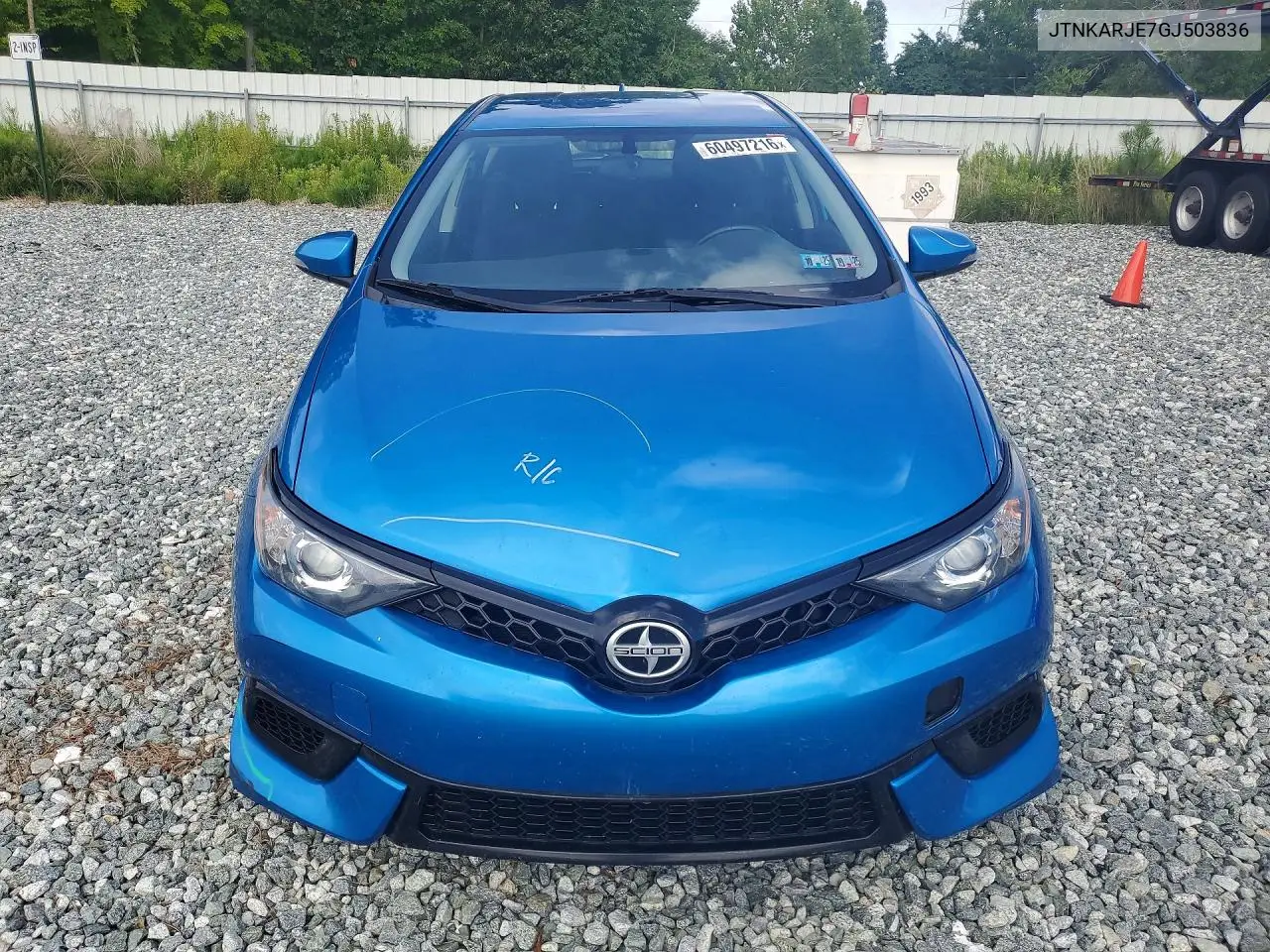 2016 Scion Im Base VIN: JTNKARJE7GJ503836 Lot: 60497216