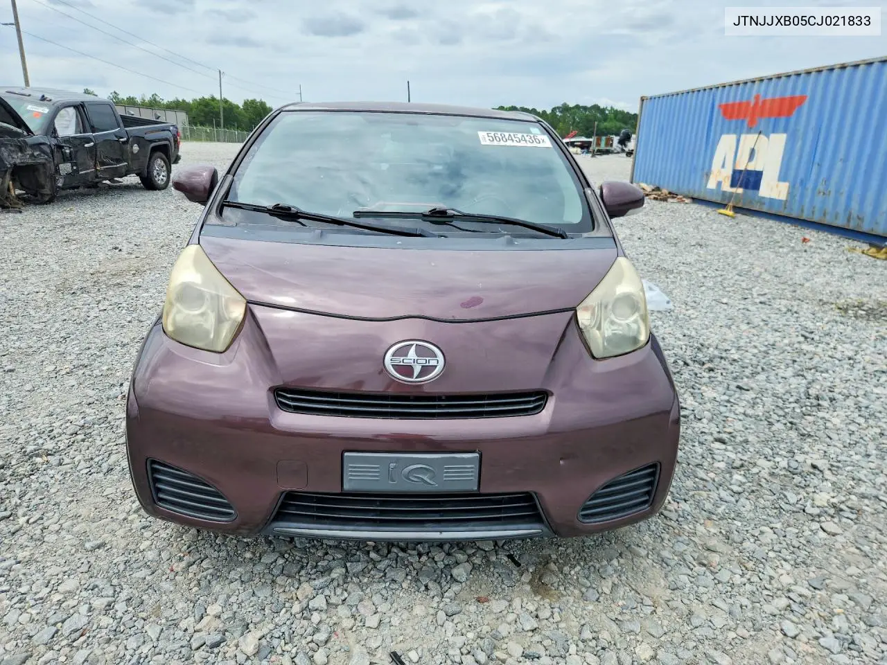 2012 Scion Iq Base VIN: JTNJJXB05CJ021833 Lot: 56845436