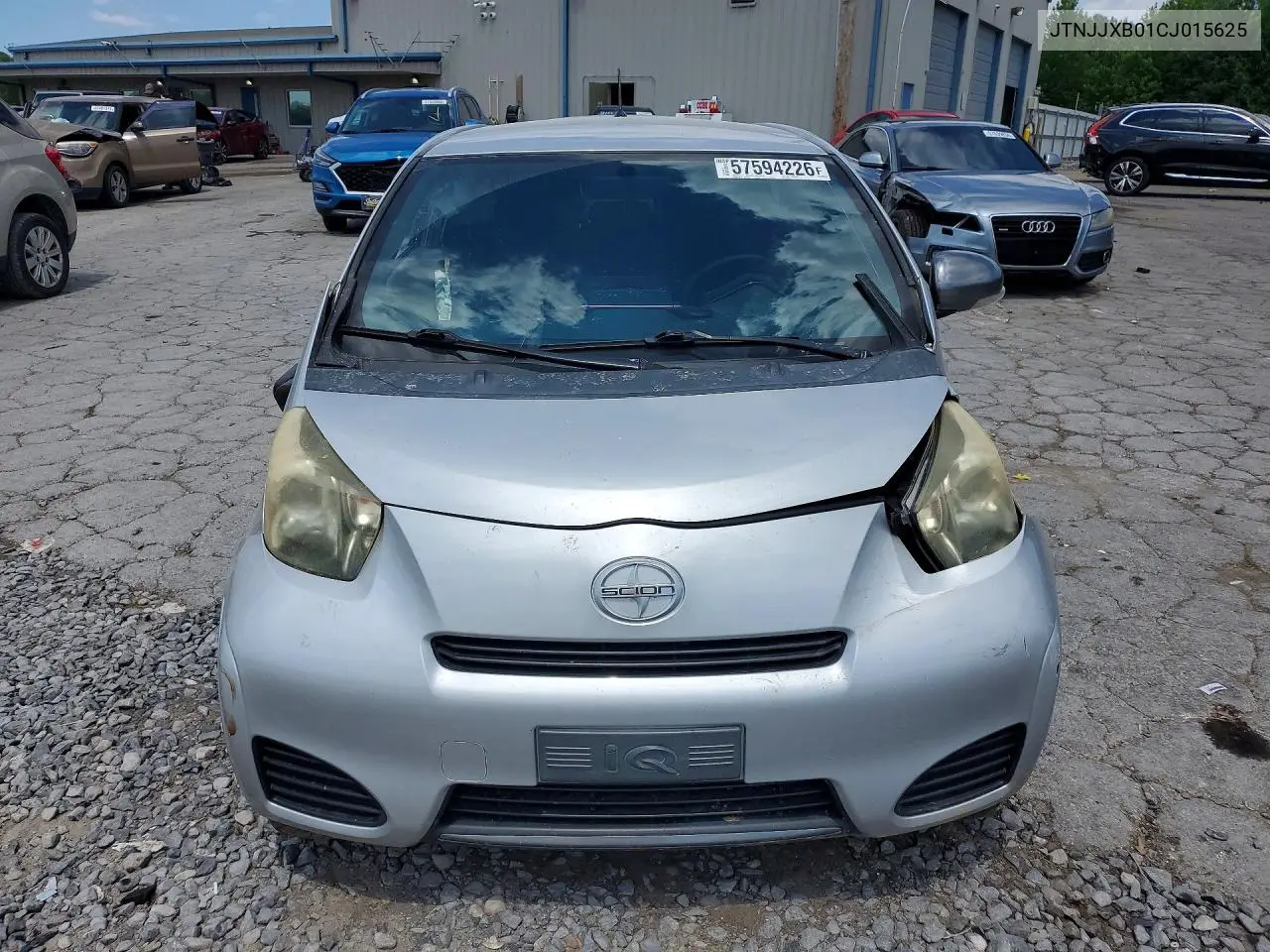 2012 Scion Iq Base VIN: JTNJJXB01CJ015625 Lot: 57594226