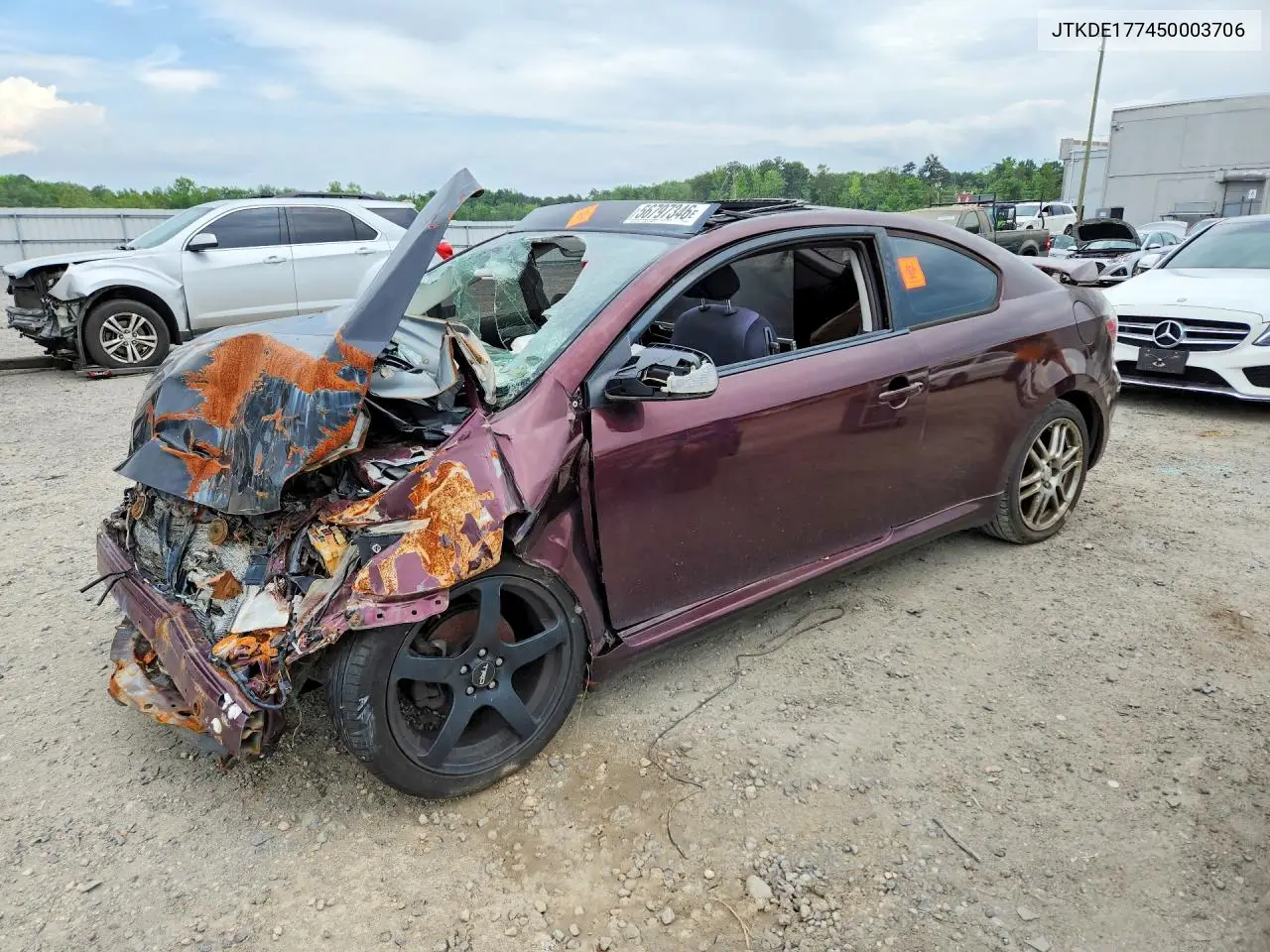 2005 Scion Tc Base VIN: JTKDE177450003706 Lot: 56797346