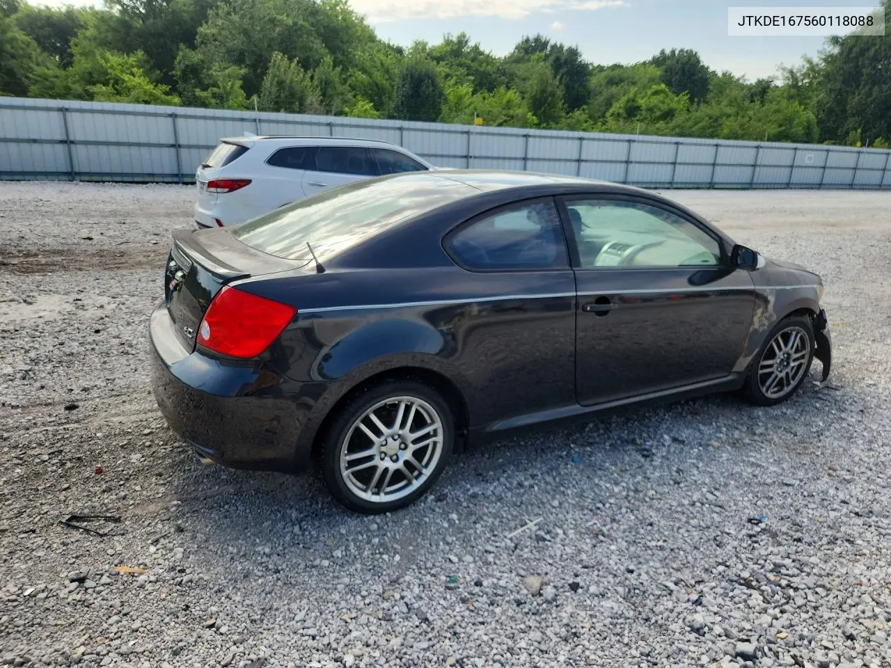 2006 Scion Tc Base VIN: JTKDE167560118088 Lot: 55451916