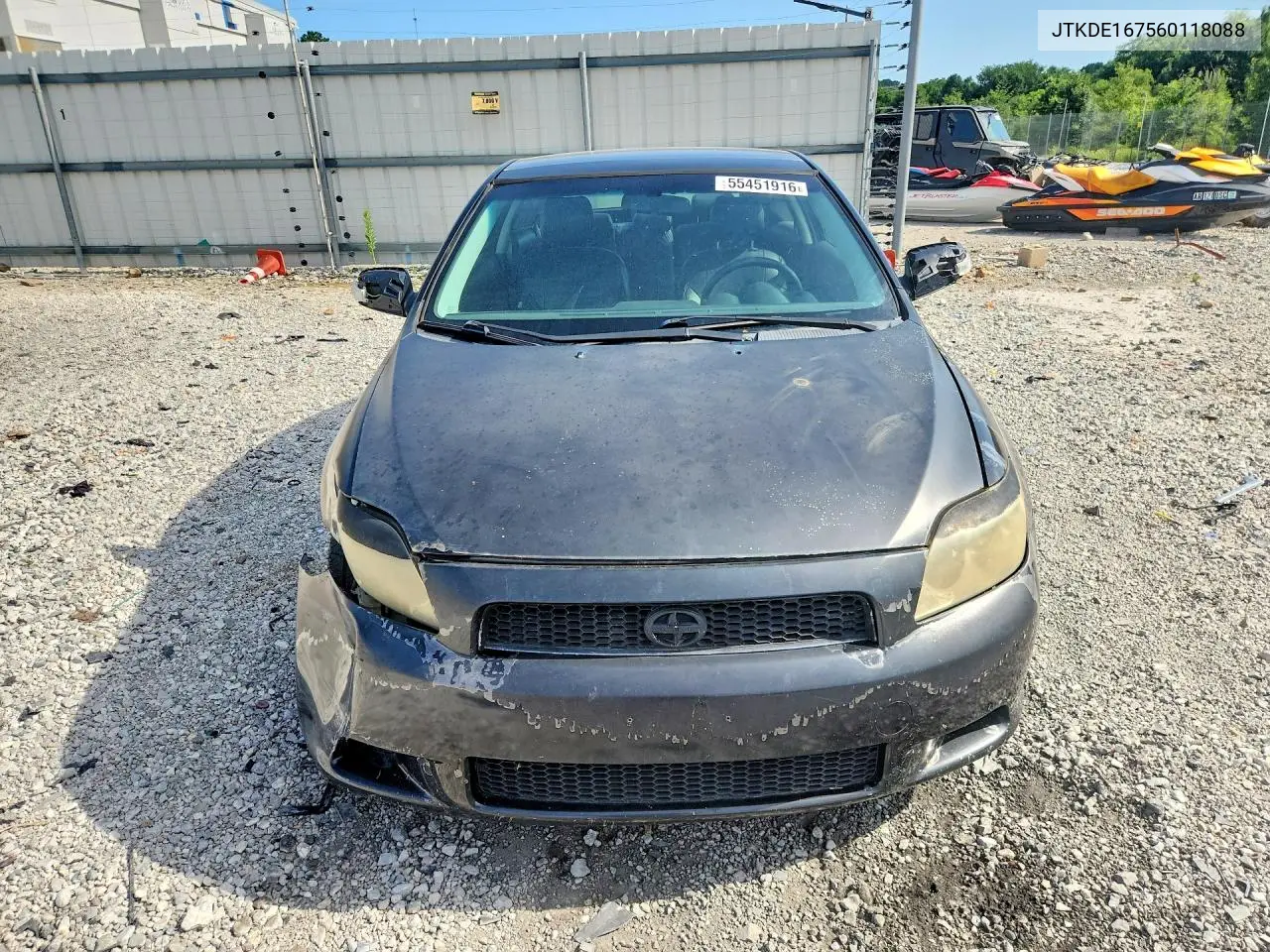2006 Scion Tc Base VIN: JTKDE167560118088 Lot: 55451916