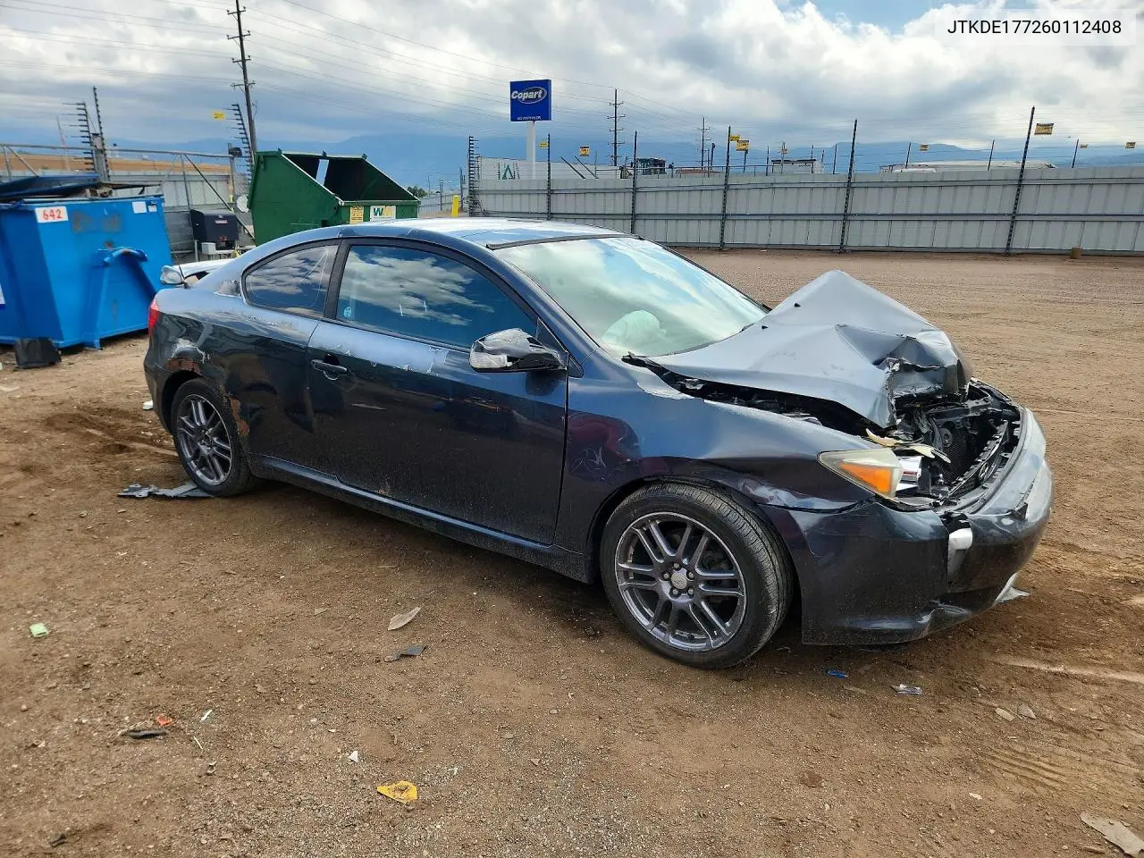 2006 Scion Tc Base VIN: JTKDE177260112408 Lot: 58784026