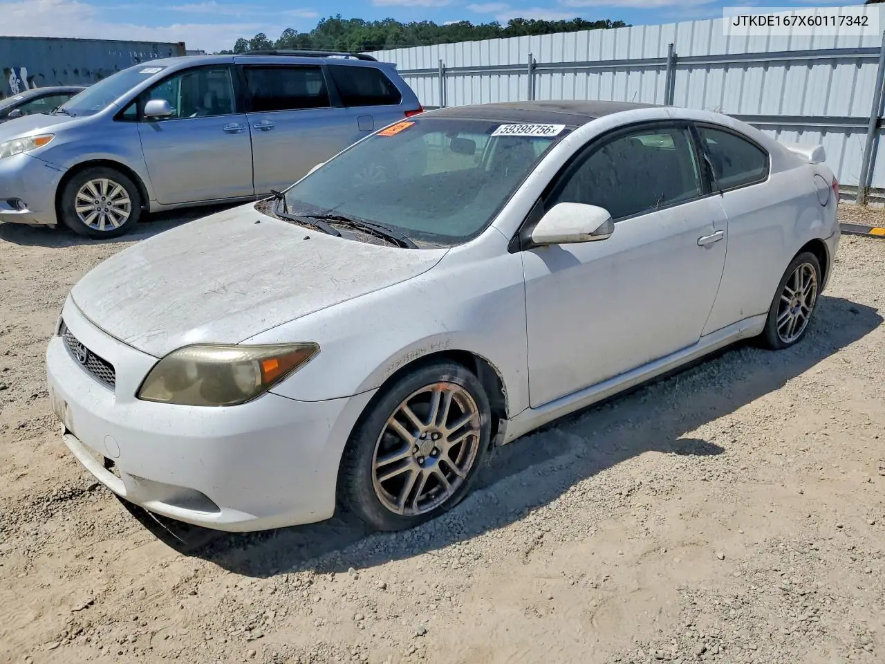 2006 Scion Tc Base VIN: JTKDE167X60117342 Lot: 59398756
