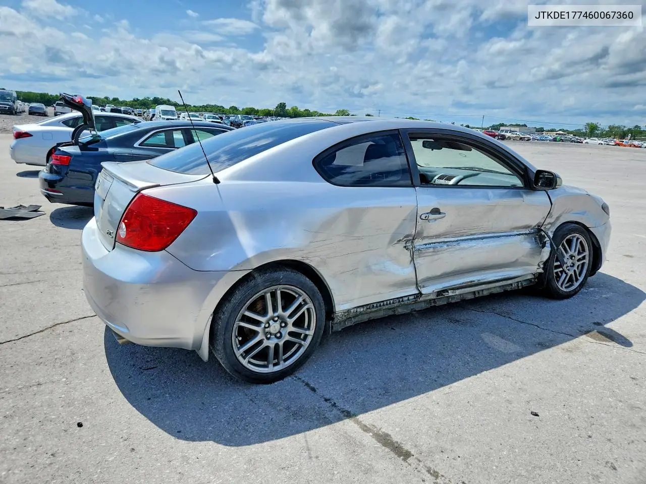 2006 Scion Tc Base VIN: JTKDE177460067360 Lot: 60659206