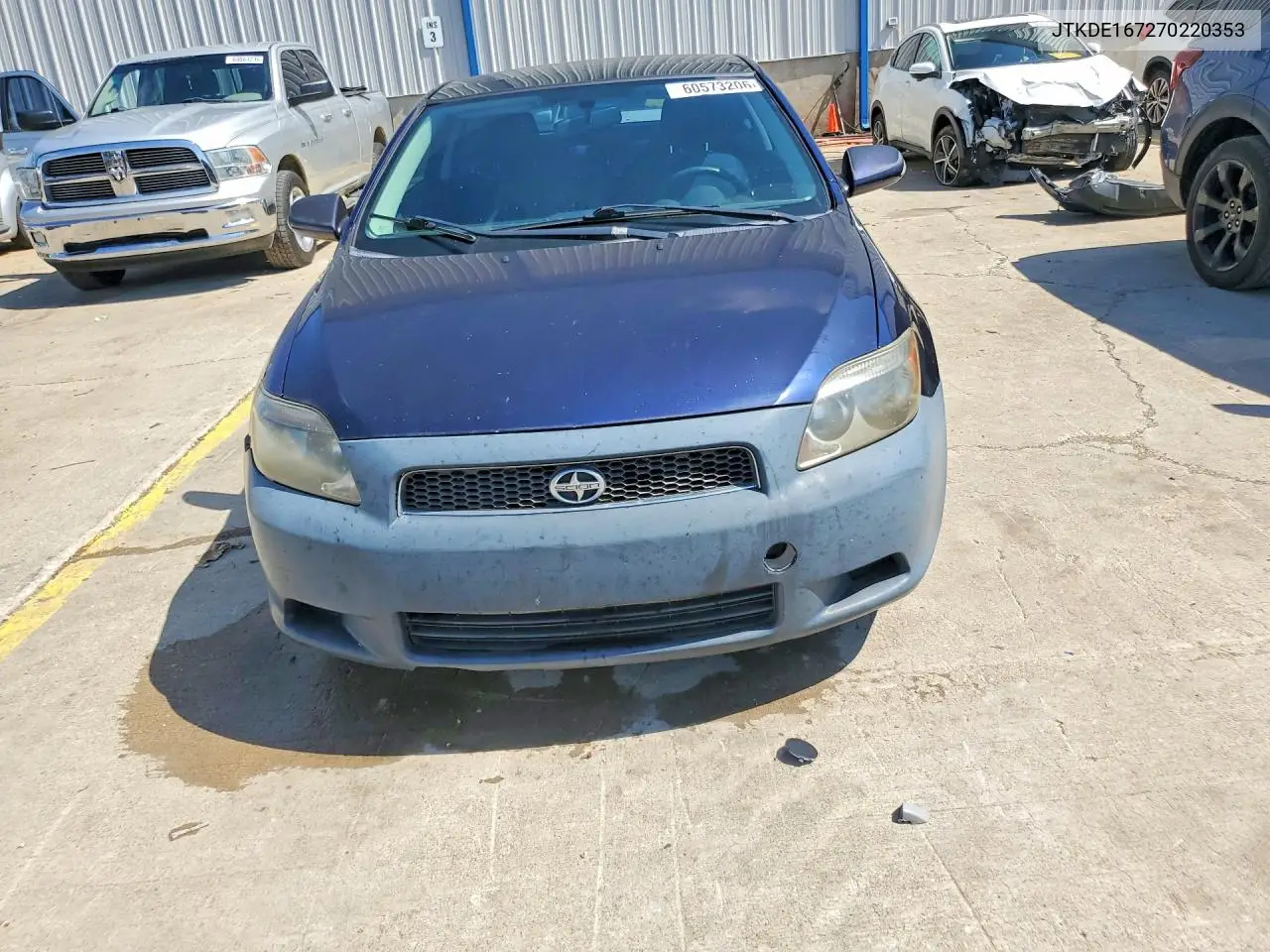 2007 Scion Tc Base VIN: JTKDE167270220353 Lot: 60573206
