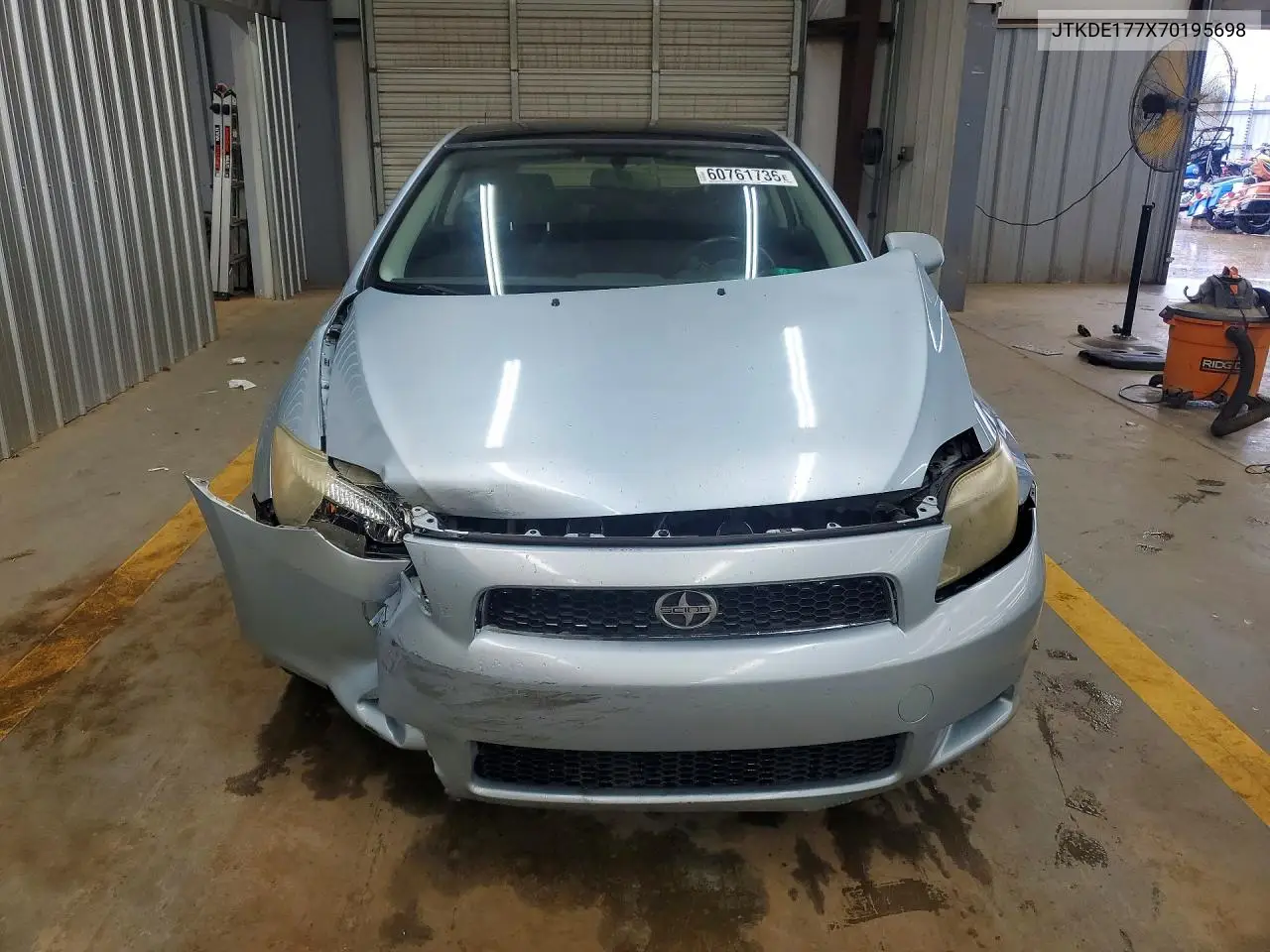 2007 Scion Tc Base VIN: JTKDE177X70195698 Lot: 60761736