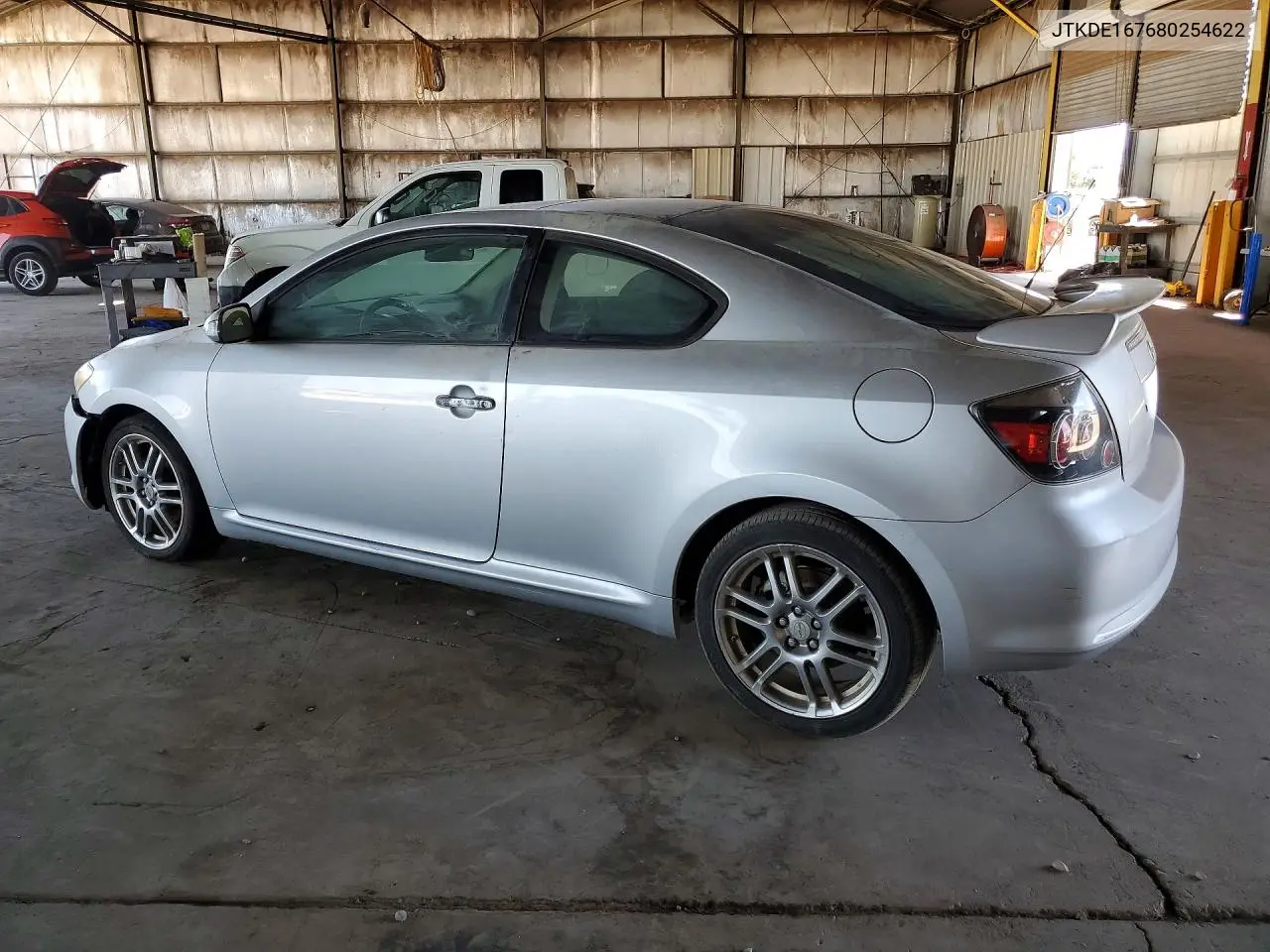 2008 Scion Tc Base VIN: JTKDE167680254622 Lot: 56367876