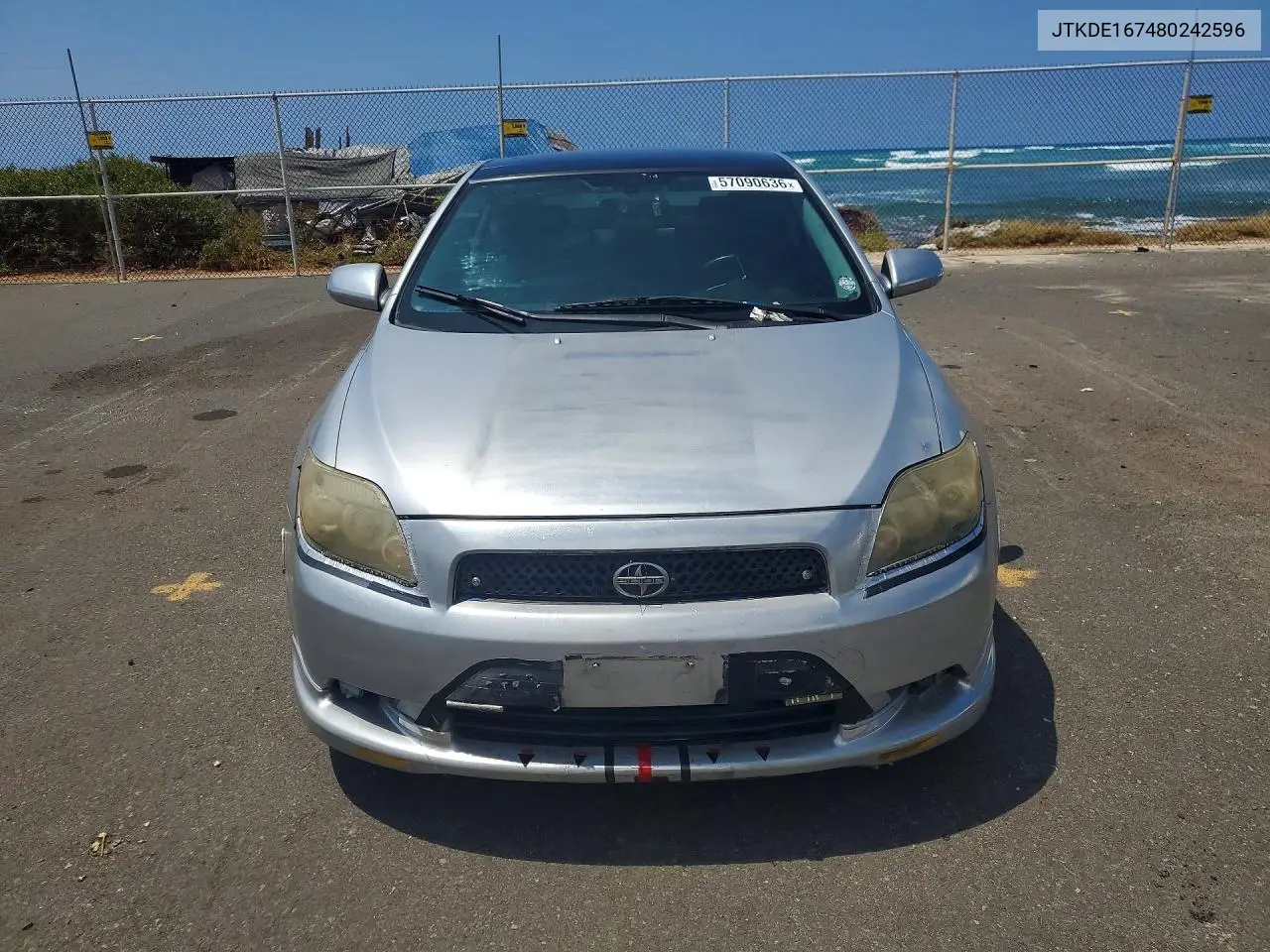 2008 Scion Tc Base VIN: JTKDE167480242596 Lot: 57090636