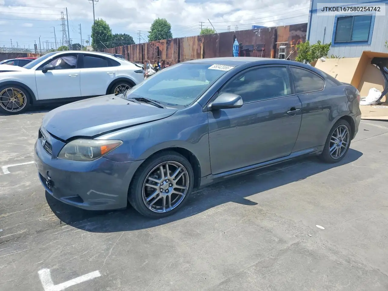 2008 Scion Tc Base VIN: JTKDE167580254742 Lot: 58042086