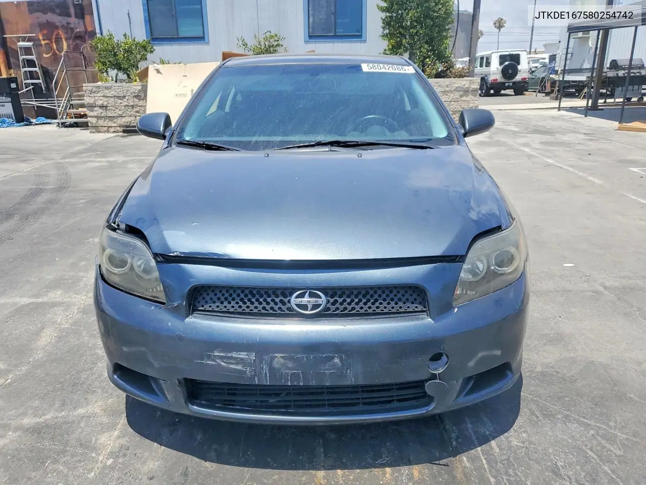 2008 Scion Tc Base VIN: JTKDE167580254742 Lot: 58042086