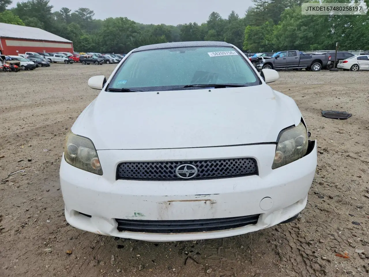 2008 Scion Tc Base VIN: JTKDE167480258197 Lot: 58209756