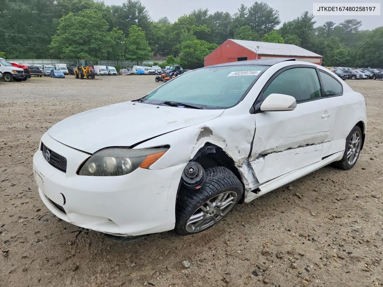 2008 Scion Tc Base VIN: JTKDE167480258197 Lot: 58209756