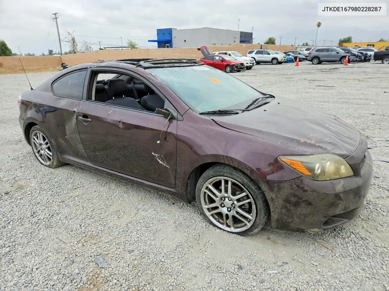 2008 Scion Tc Base VIN: JTKDE167980228287 Lot: 59387476