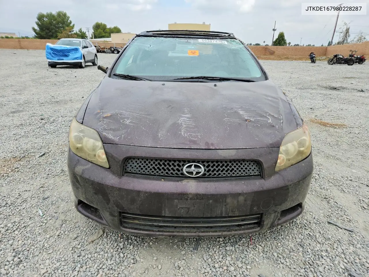 2008 Scion Tc Base VIN: JTKDE167980228287 Lot: 59387476