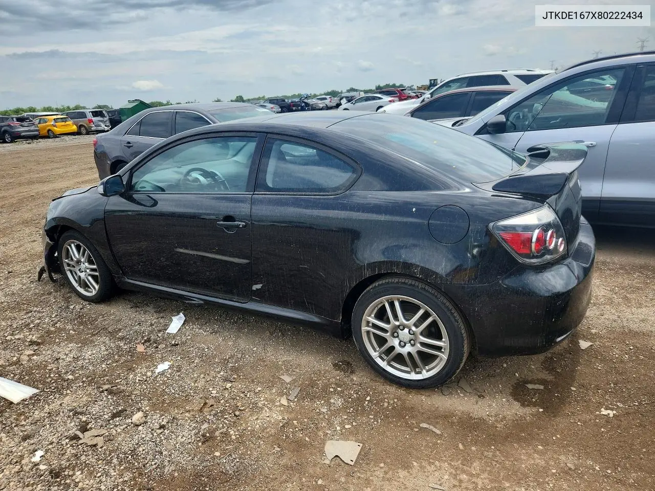 2008 Scion Tc Base VIN: JTKDE167X80222434 Lot: 60511516