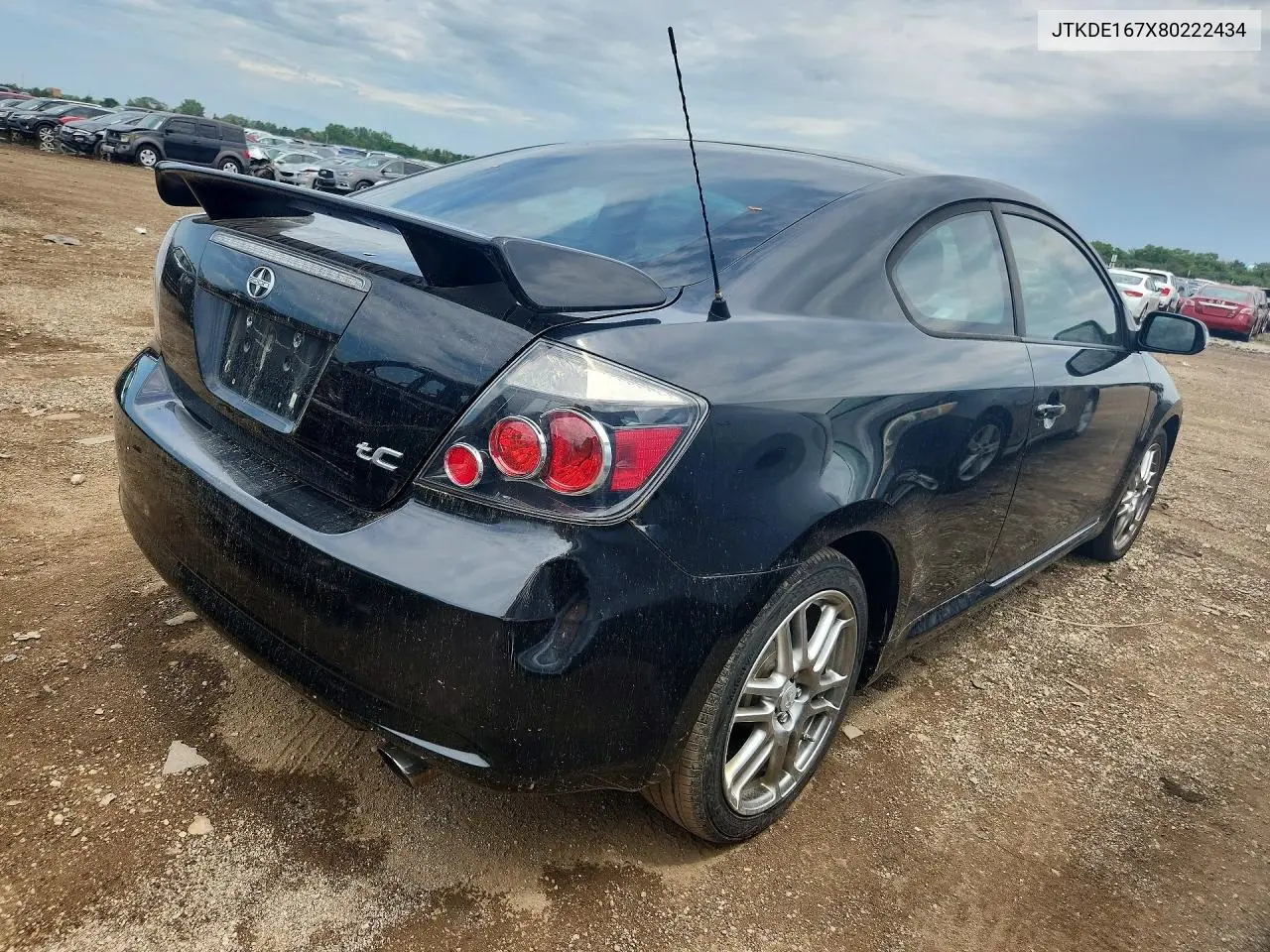 2008 Scion Tc Base VIN: JTKDE167X80222434 Lot: 60511516