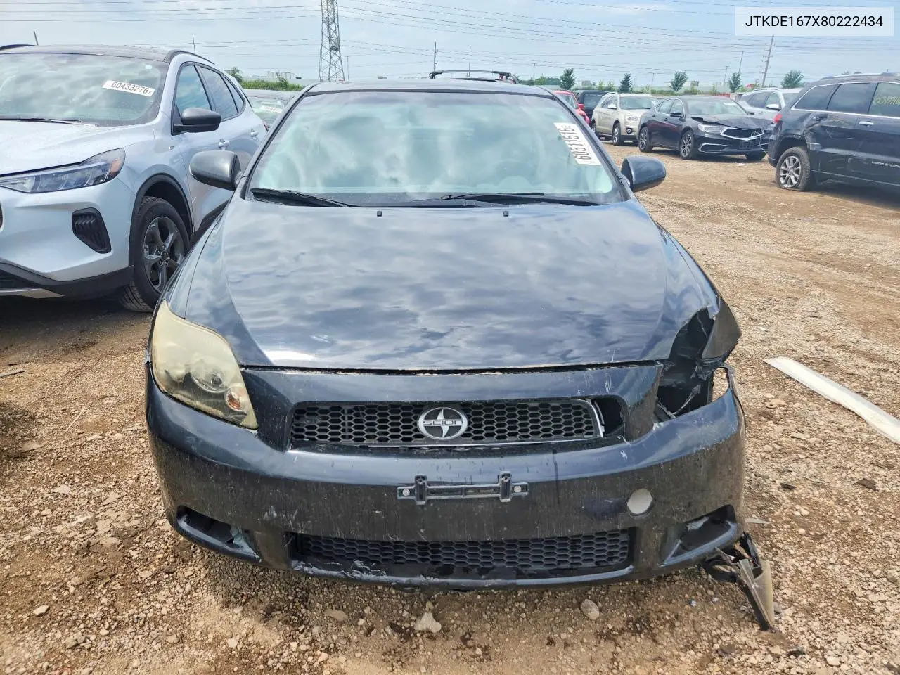 2008 Scion Tc Base VIN: JTKDE167X80222434 Lot: 60511516