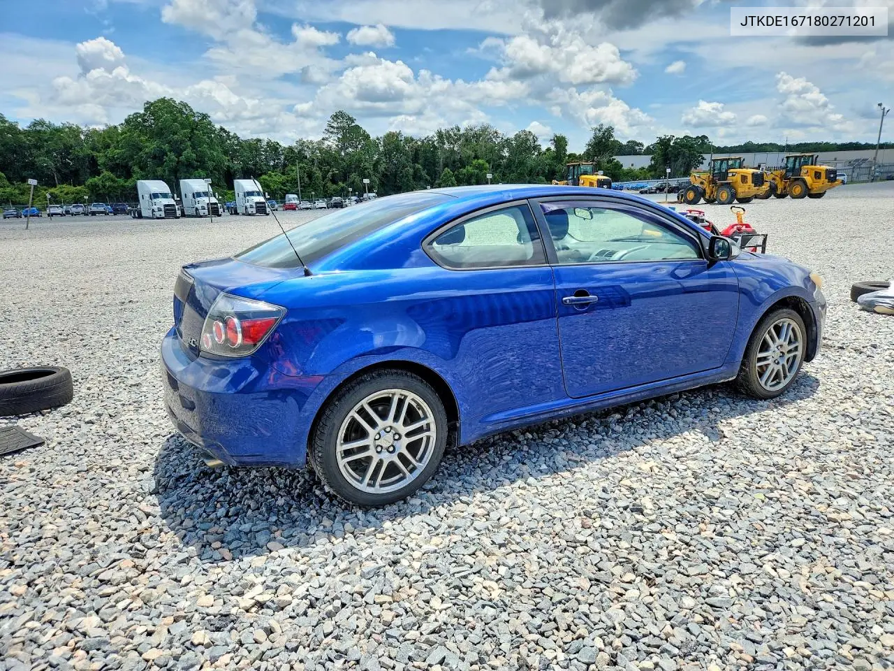 2008 Scion Tc Base VIN: JTKDE167180271201 Lot: 60829636