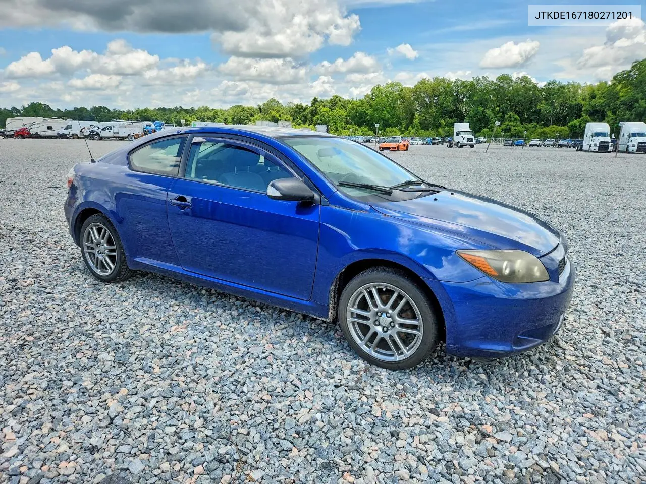 2008 Scion Tc Base VIN: JTKDE167180271201 Lot: 60829636