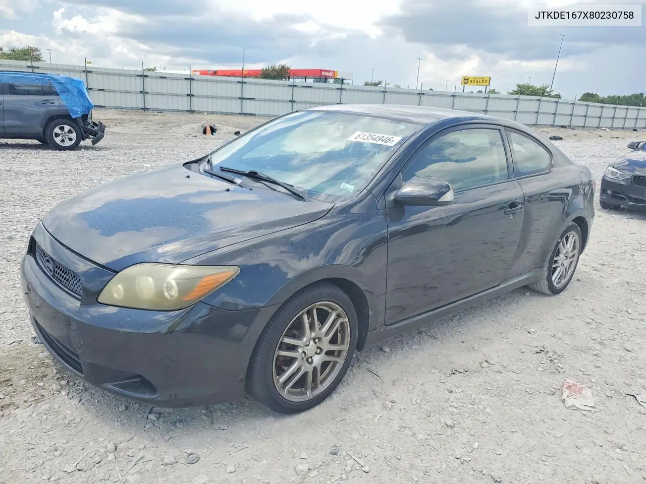 2008 Scion Tc Base VIN: JTKDE167X80230758 Lot: 61354946