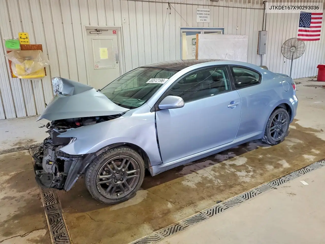 2009 Scion Tc Base VIN: JTKDE167X90293036 Lot: 55512196
