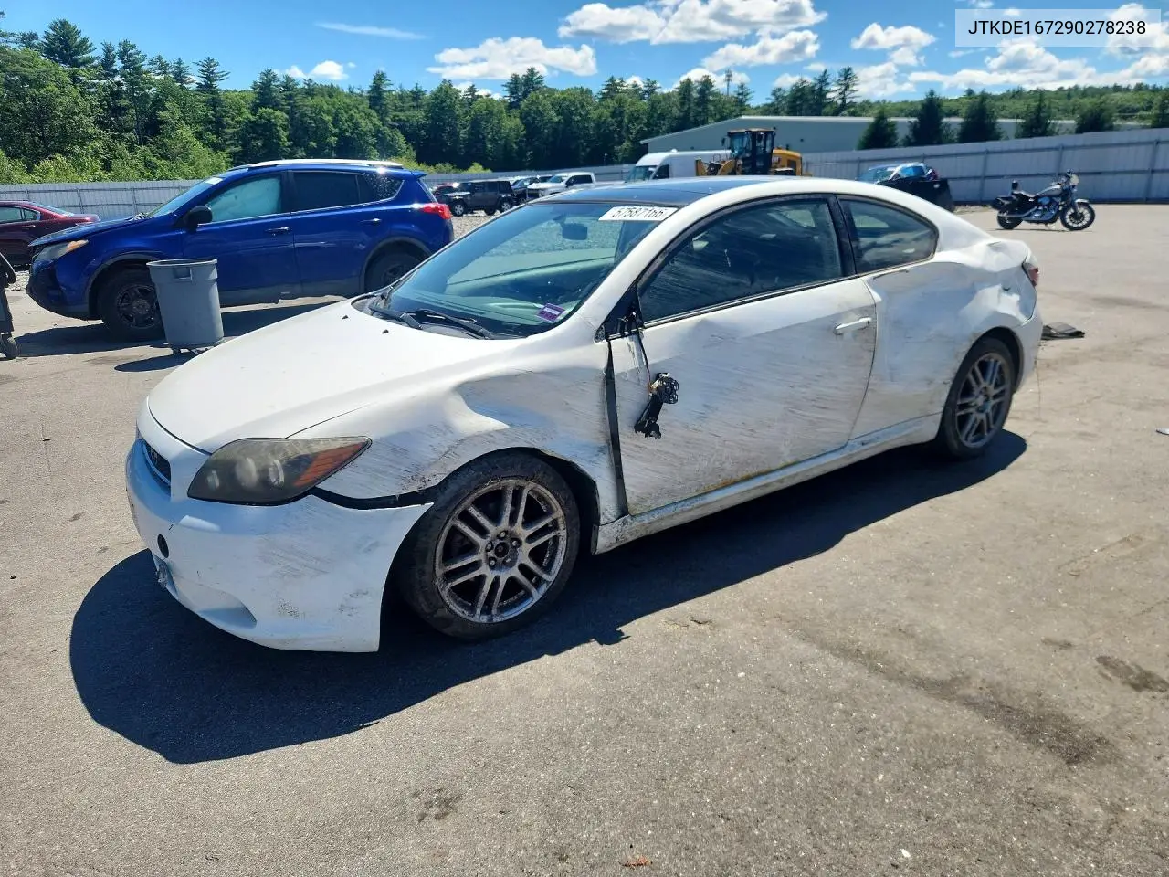 2009 Scion Tc Base VIN: JTKDE167290278238 Lot: 57587166
