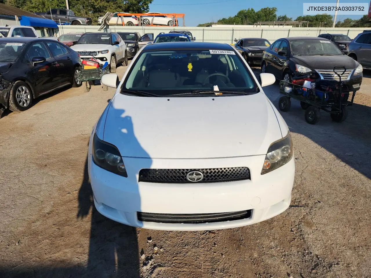2010 Scion Tc Base VIN: JTKDE3B73A0303752 Lot: 60138746