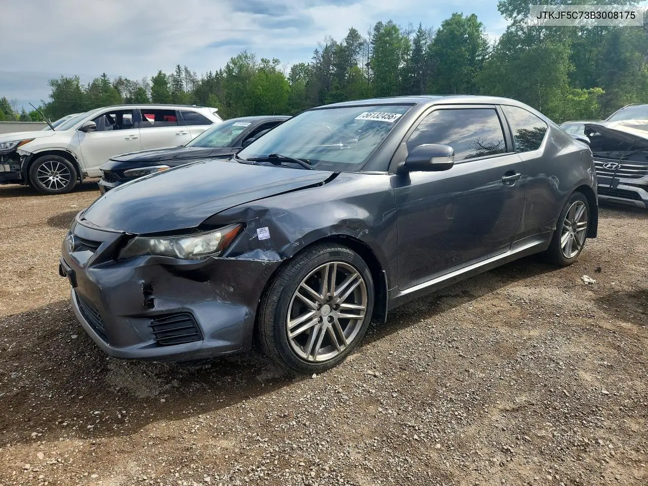 2011 Scion Tc Base VIN: JTKJF5C73B3008175 Lot: 56132456