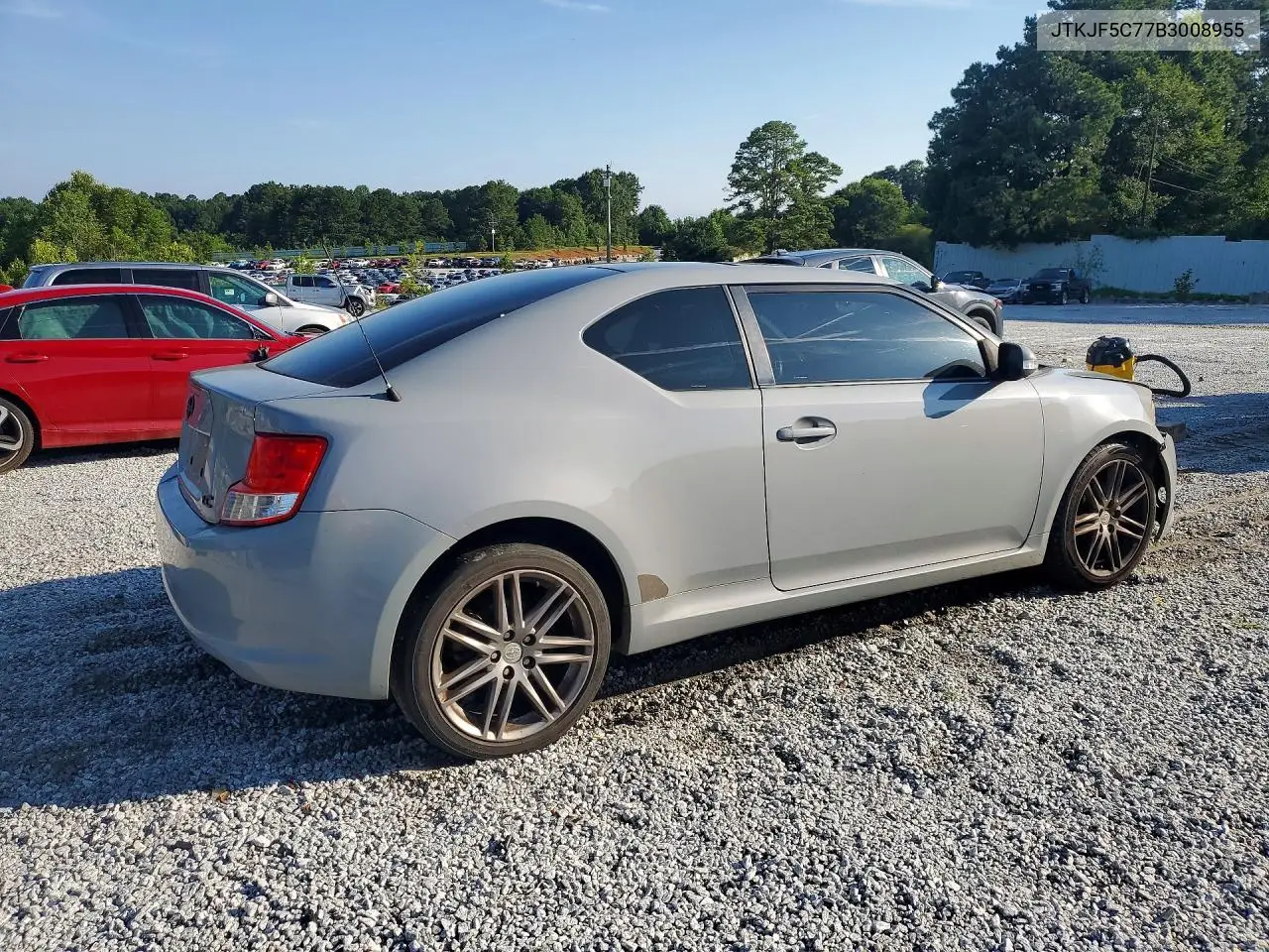 2011 Scion Tc Base VIN: JTKJF5C77B3008955 Lot: 60033066