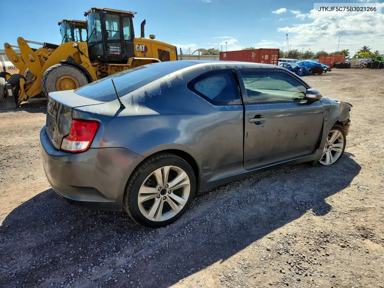 2011 Scion Tc Base VIN: JTKJF5C75B3021266 Lot: 61455666