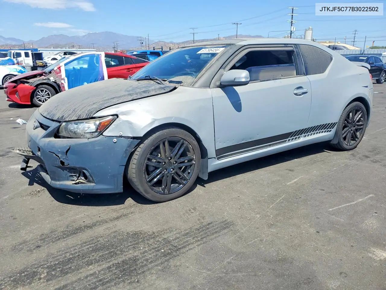 2011 Scion Tc Base VIN: JTKJF5C77B3022502 Lot: 61796456