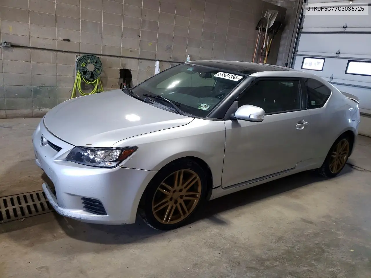 2012 Scion Tc Base VIN: JTKJF5C77C3036725 Lot: 61691166