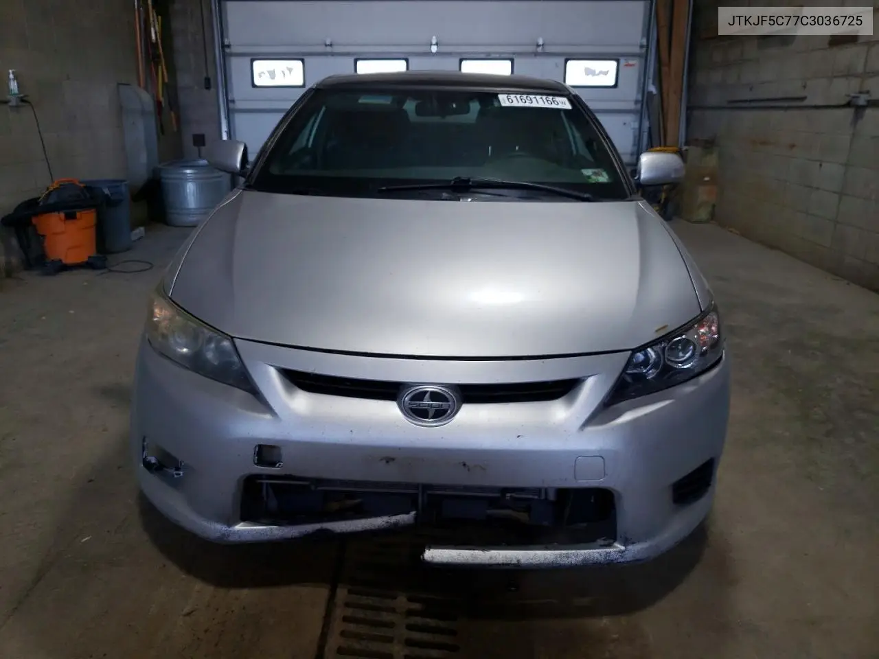 2012 Scion Tc Base VIN: JTKJF5C77C3036725 Lot: 61691166