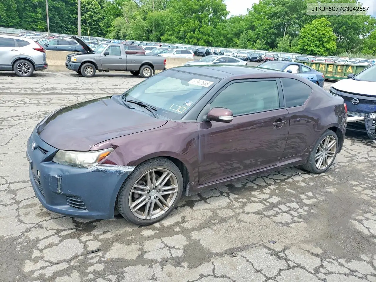 2012 Scion Tc Base VIN: JTKJF5C77C3042587 Lot: 61947646