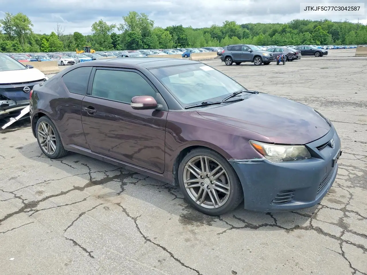 2012 Scion Tc Base VIN: JTKJF5C77C3042587 Lot: 61947646
