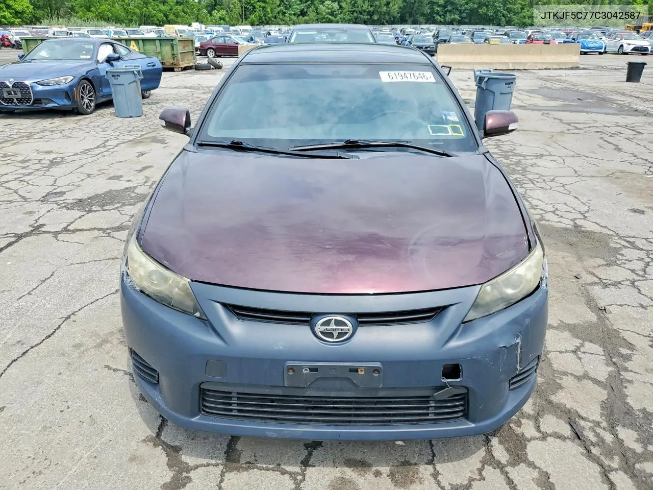 2012 Scion Tc Base VIN: JTKJF5C77C3042587 Lot: 61947646