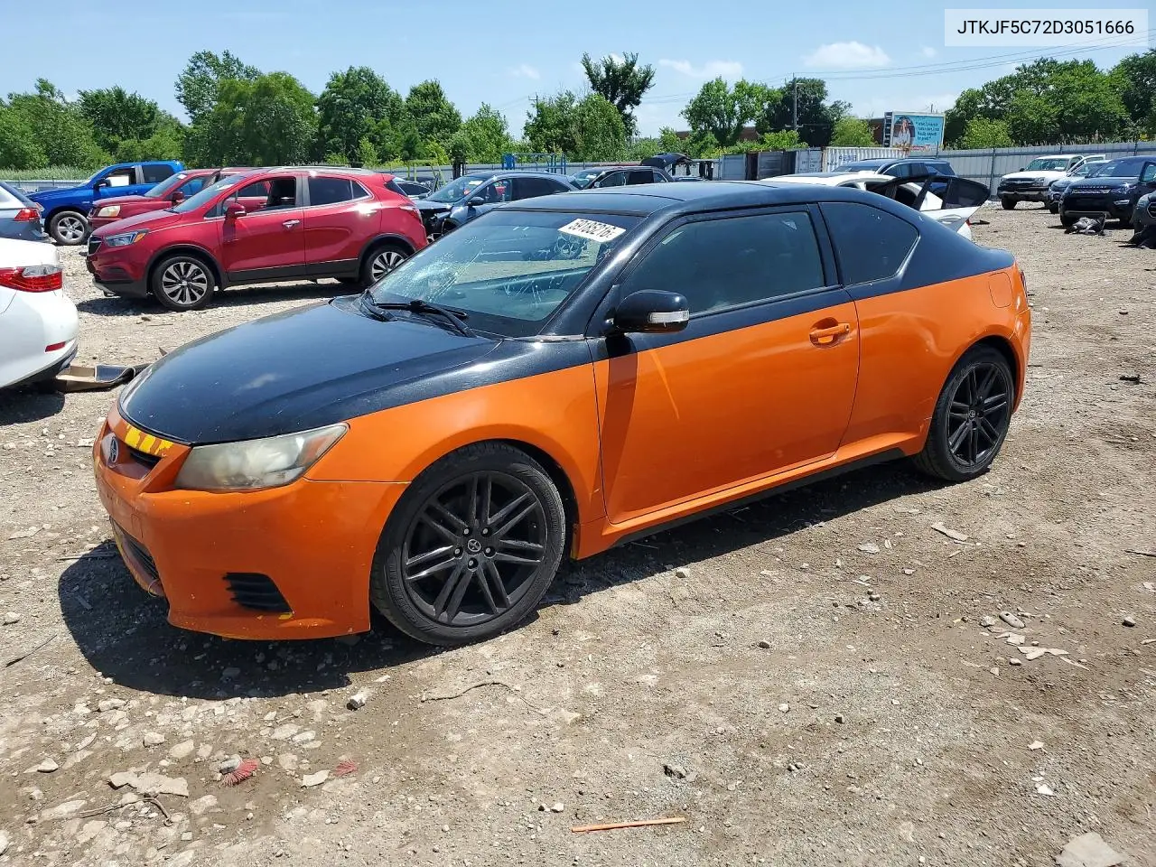 2013 Scion Tc Base VIN: JTKJF5C72D3051666 Lot: 59185216