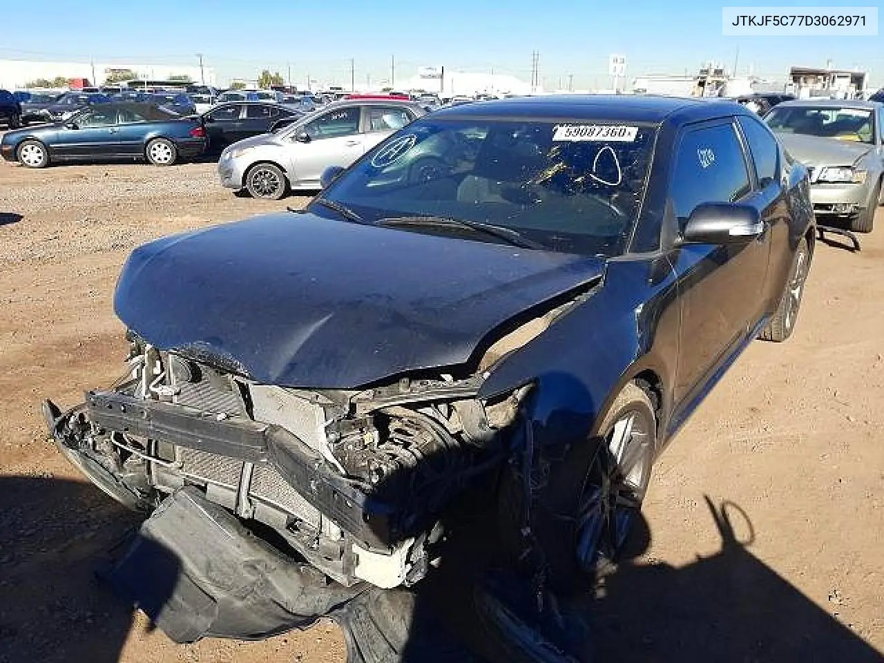2013 Scion Tc Base VIN: JTKJF5C77D3062971 Lot: 59632476