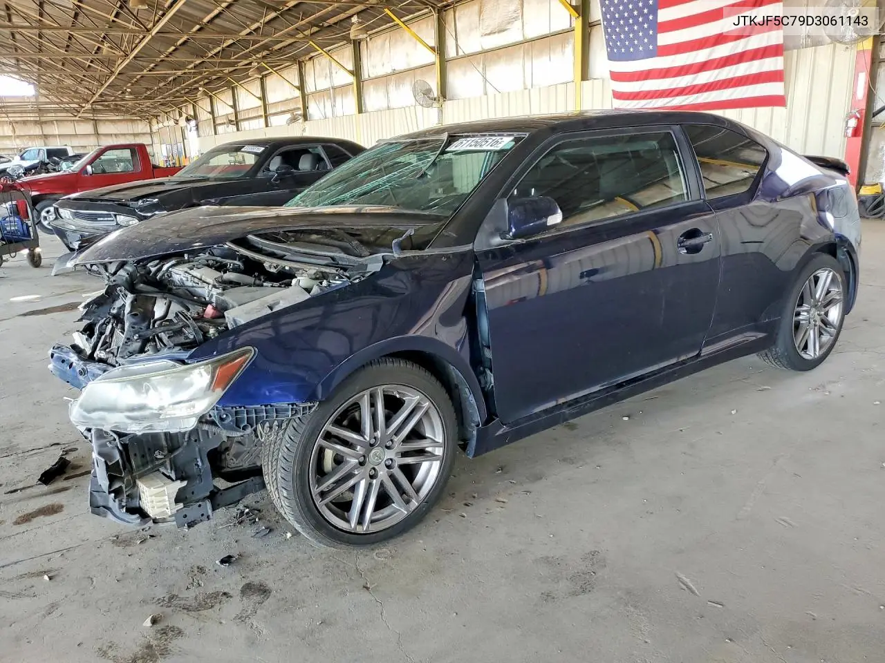 2013 Scion Tc Base VIN: JTKJF5C79D3061143 Lot: 61150516