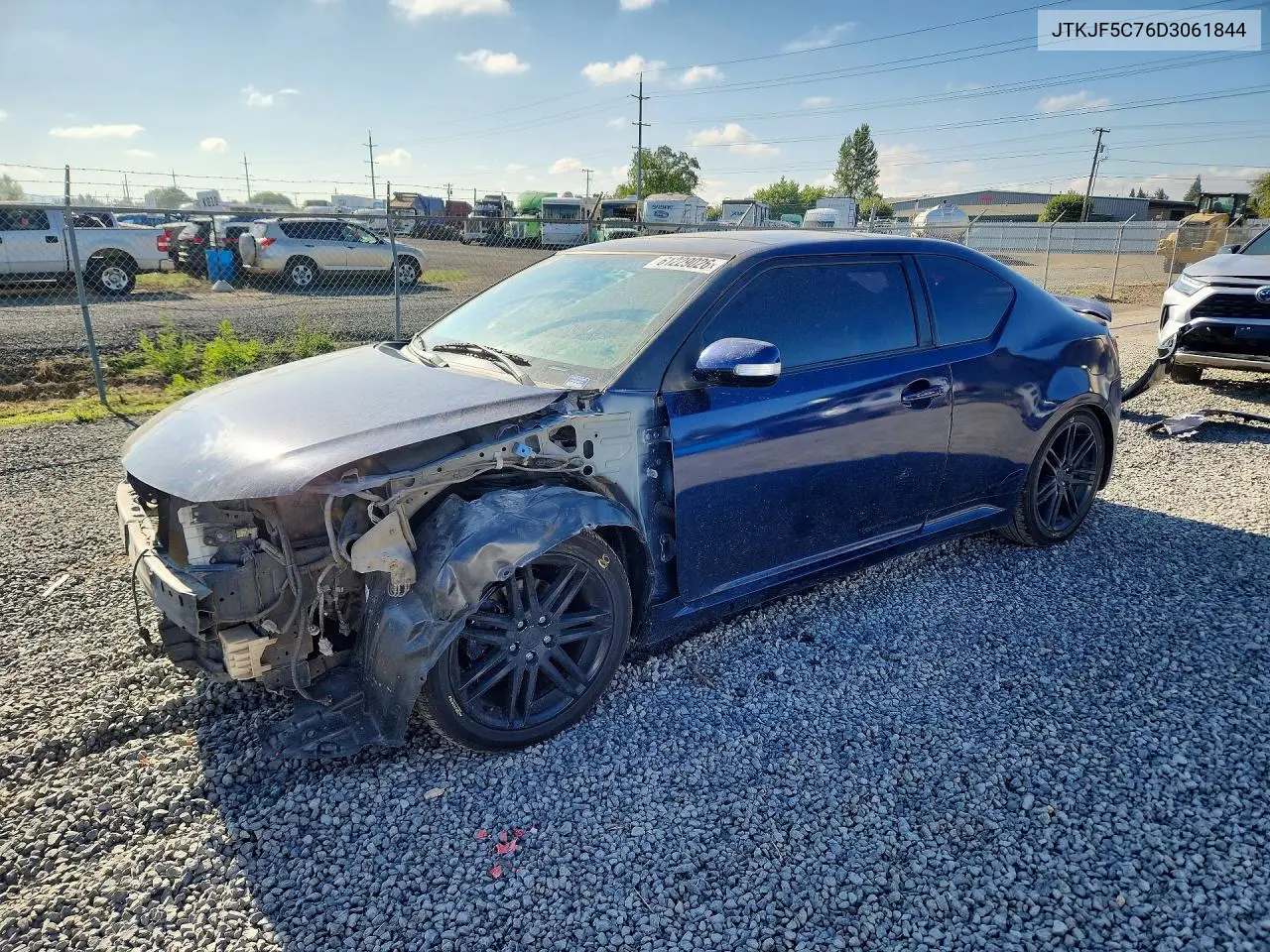 2013 Scion Tc Base VIN: JTKJF5C76D3061844 Lot: 61229026