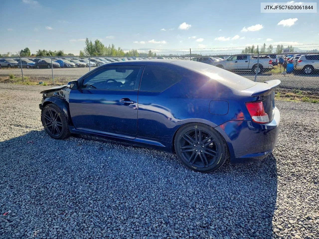 2013 Scion Tc Base VIN: JTKJF5C76D3061844 Lot: 61229026