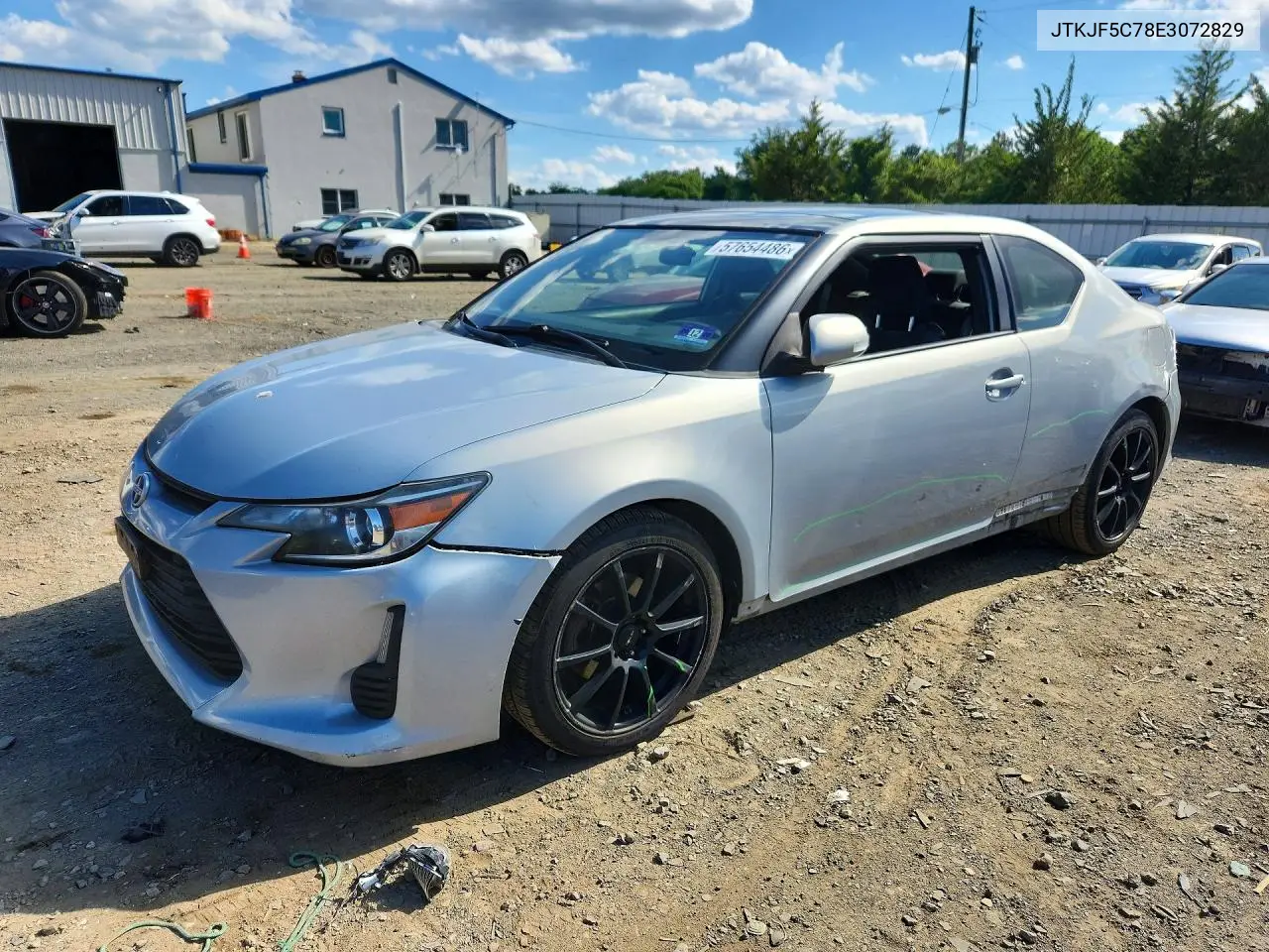 2014 Scion Tc 10 Series VIN: JTKJF5C78E3072829 Lot: 57654486