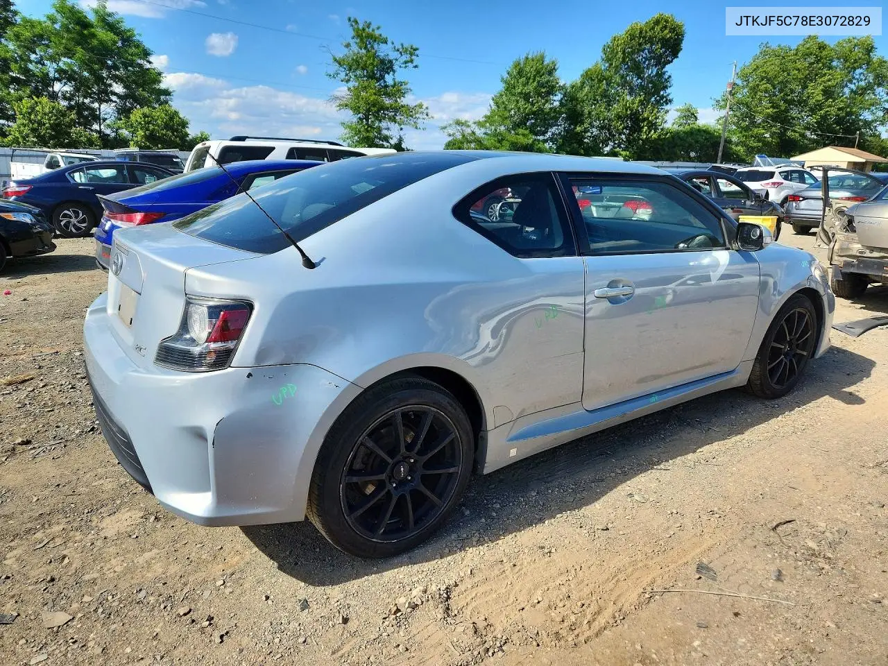 2014 Scion Tc 10 Series VIN: JTKJF5C78E3072829 Lot: 57654486
