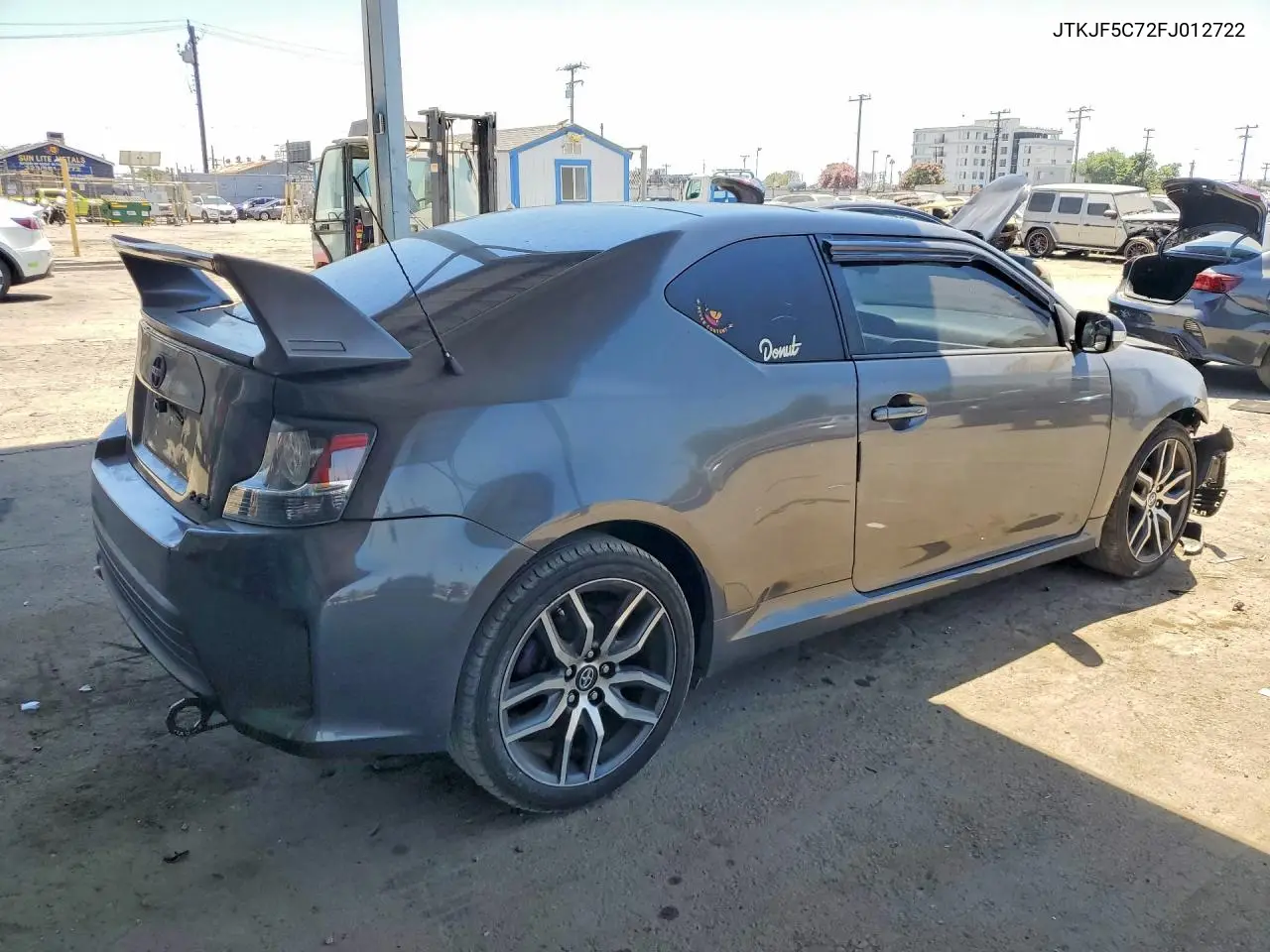 2015 Scion Tc Base VIN: JTKJF5C72FJ012722 Lot: 57006766