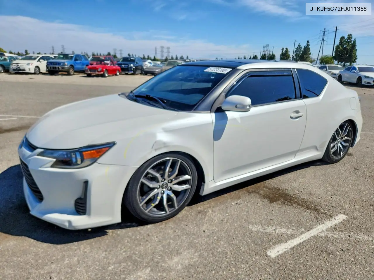2015 Scion Tc Base VIN: JTKJF5C72FJ011358 Lot: 57223106