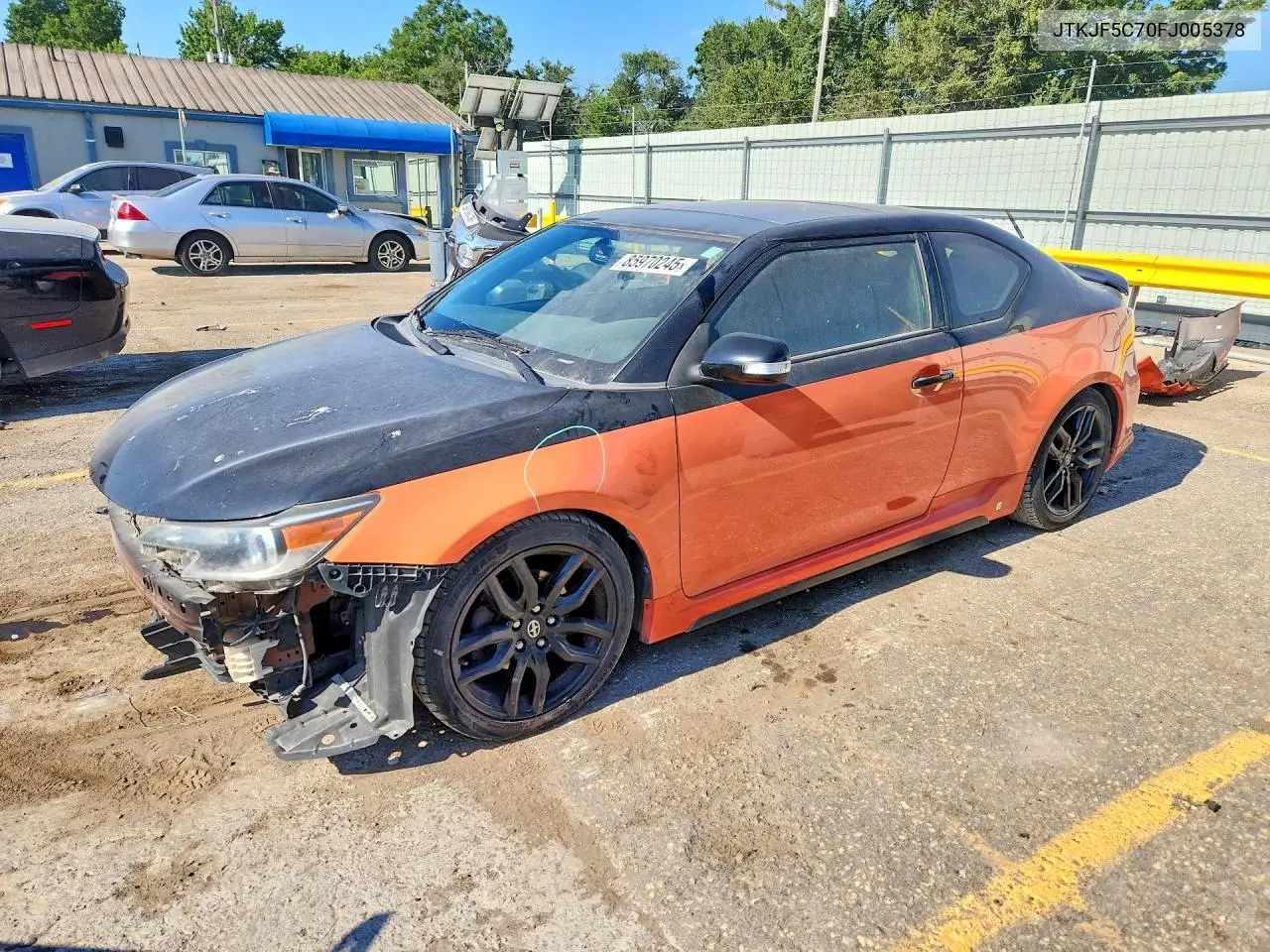 2015 Scion Tc VIN: JTKJF5C70FJ005378 Lot: 85970245